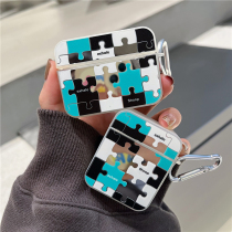 Mirror jigsaw fit new airpods3 protective sleeve anti-fall Apple headphones aipods1 2 generation Pro shell