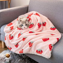 Pet blanket carpet small quilt cat mat sleeping with cat blanket floor mat dog sleeping mat cat nest thickened double layer