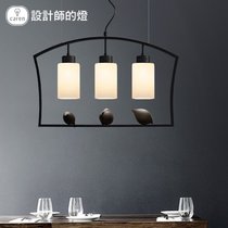 Designer lights Nordic pastoral creative personality simple bar restaurant Bedroom New Chinese three-headed bird chandelier