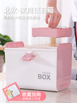 Xingyou medical box Household first aid box Small medicine box Family emergency medicine box storage box portable box Large