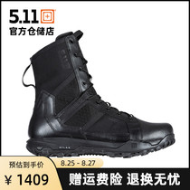  5 11 New military fan tactical boots shoelace side zipper 511 all-terrain tactical 8-inch high-top boots 12431