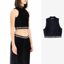 T BY ALEXANDER WANG Lamp Wick Suede Subtitle Short vest positive code 4CC2211212-001