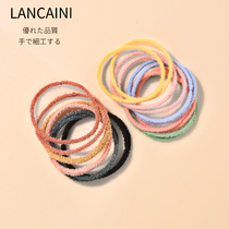 Temperament head rope women 2021 New Korean version of net red Hairband ball head hair hair accessories fine leather band tie hair