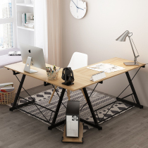 Computer desk home corner desk bookshelf combination desktop desk modern simple economy space-saving table