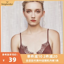 French thin bralette sexy ultra-thin lace no steel ring bra triangle cup bikini underwear women wear