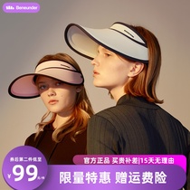 Banana under empty top fang shai mao focal under hat female UV protection cover their faces large brim beach duck tongue sun hat