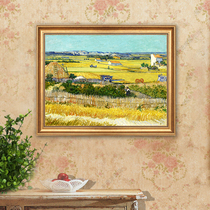 Harvest oil painting Van Gogh art painting European living room sofa background wall restaurant American decorative painting porch wall painting