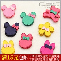 Cute girl Liu Haistickers baby Velcro hair stickers broken hair stickers Korean childrens hair stickers flower hair accessories 1 pair