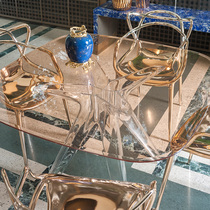 Kartell Italian original imported simple modern combination glass table SIR GIO SF