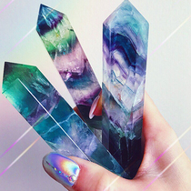 Mind Bread Color Fluorite Hexaprism Bracelet Spiritual Ability to Improve Intuition High Frequency Healing Ball