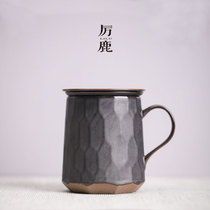 Summer tea separation Cup mens Vintage Home Office water cup tea with lid ceramic mug custom