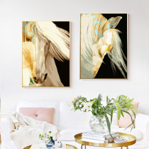 DIY digital oil painting horse living room decorative painting hand-painted color painting painting abstract decompression acrylic painting