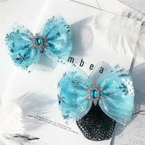 South Korean ice and snow chic haircut childrens butterfly knot hairpin hairpin hairpin headwear Women Aesha Princess cute baby hair net