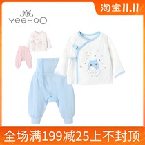 3 5 fold British newborn underwear male and female baby newborn baby monk suit suit 189B7588