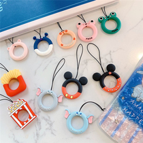  Yansheng mobile phone lanyard short little finger ring buckle female cute removable silicone pendant drop-proof rope ring mobile phone case key ring hand rope pendant accessories