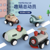 Childrens inertial car Boy girl airplane toy fire truck model baby puzzle train Year-old gift
