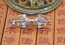 925 silver nine-strand Vajra Pestle pendants rosary beads ornaments necklace pendant