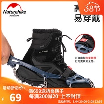 Naturehike Norway customer Outer ice claw 10 teeth 25 teeth stainless steel snow ground anti-slip climbing rock snow claw shoe cover