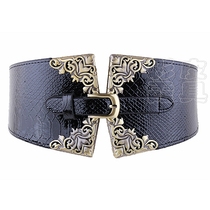 Elegant ladies Korean belt court retro waist seal European and American Joker decoration womens elastic elastic elastic belt hot sale