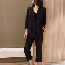 Xun Shifan Closet Calm Clothing Fashion Suit Jacket Seven pants Thin Veil two sets of damp cardioveralls