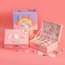 Childrens hair accessories storage box card headdress baby princess girl cute finishing dressing rubber band hairpin rope