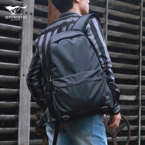 Seven wolves Korean version Backpack Men Casual Fashion Trends Double Shoulder Bag Travel Bag minimalist Large capacity students school bag