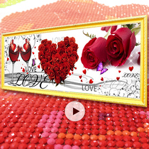 Wedding couple fresh 5D Crystal Diamond painting point full diamond brick and stone show European cross stitch 2021 living room bedroom