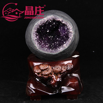 New natural Amethyst cave money bag ornaments Uruguay original stone crystal agate cornucopia home living room store