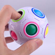 Puzzle toy toys Palliative decompression decompression of small alien rainbow ball creative finger three-order second-order football cube