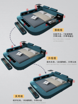 Tatami bed Fabric bed Modern simple double bed 1 8-meter cloth bed Detachable and washable multi-function storage bed Master bedroom