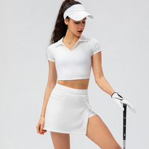 Tennis Skirt Suit Woman Big Code Professional Sports Speed Dry Anti Walking Light Badminton Clothes Casual Fitness Sport Short Skirt Summer