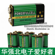 Wireless microphone battery universal meter battery toy remote control battery 9V battery block Battery Green