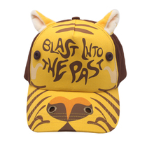 Bear infested primitive era Bear two doll hat Feifei Saber-toothed tiger cap Childrens breathable cap Baseball cap