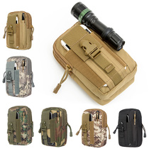  Outdoor sports camouflage military fan fanny pack molle tactical fanny pack male waterproof mobile phone bag wear belt running bag