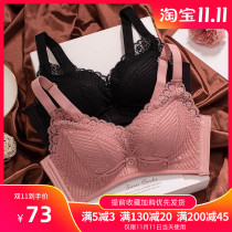 Small breasts special flat-breasted underwear Womens Small a cup thick bra gathered to collect the back of the bra sexy not empty cup