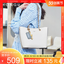 Red Valley Womens Bag 2021 New Casual Large Capacity Lady Tote Bag Bull Leather Fashion Chain Single Shoulder Big Bag 4092