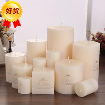 Large cylindrical wax long rod red and white wax candle candlelight bedroom household auxiliary romantic wax package tasteless