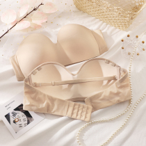 No rims no marks no straps underwear gathered non-slip invisible bra bandeau small chest one-word collar V summer thin section