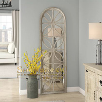 Simulation window full-length mirror creative American cloakroom dressing mirror dressing mirror bedroom fitting mirror decorative mirror