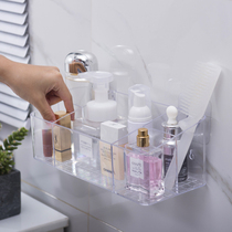  Desktop cosmetics storage box Bathroom wall-mounted storage rack Bathroom sink dressing skin care products storage