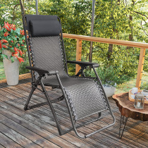  Recliner Nap folding chair Lunch break balcony home leisure summer adjustable office winter and summer dual-use rattan chair