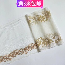  Beautiful ancient style high stretch lace trim accessories diy skirt sleeves extended jewelry fabric small gold edge