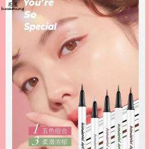 New product Yi Shiting color eyeliner pen set case very fine light brown black novice beginner quick dry waterproof insiti
