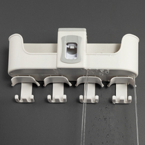 Wall mounted automatic extrusion toothpaste artifacts toilet toilet household household with punch-free toothbrush