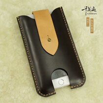 Leather mobile phone leather skin head skin hand customized colour can hang waist coffee oil wax coat handset bag