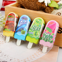 Koreas cute creative stationery ice-cream popsicle styling eraser stick ice rubber children student prize