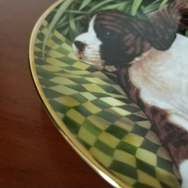 World Hall of Fame#Boxer canine collection plate British Danbury series decoration hanging plate MintDanbury with card