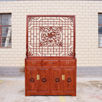 North Old Elm Gate Screen Solid Wood Furniture New Chinese Partition Shoe Cabinet Ming and Qing Fanggu Hall Furniture