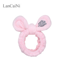 Korean face hair band Cute rabbit ears Wash hair band mask makeup hair band Sen womens headdress headband