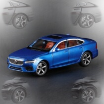 Volvo S90 sedan 1 32 alloy car model shock absorber steering full door metal model adult toy decoration
